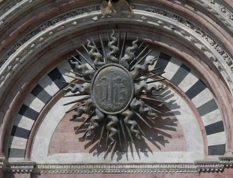 Christian church, Siena Cathedral, solar disc, sun symbol